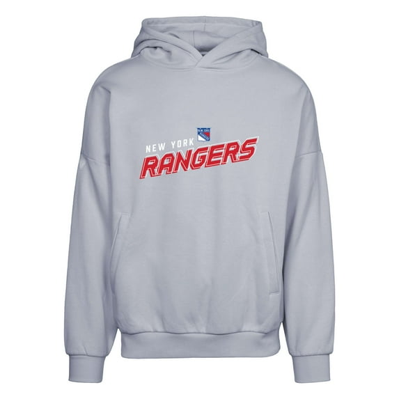 Men's Levelwear Gray New York Rangers Contact Premier 2.0 Pullover Hoodie