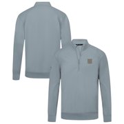 Men's Levelwear Gray New York Rangers Copper Upright Quarter-Zip Pullover