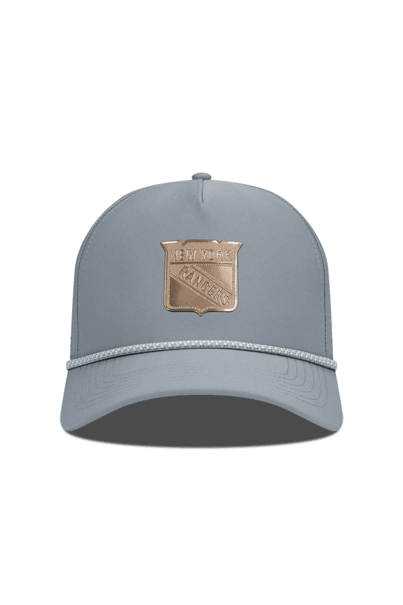 Men's Levelwear Gray New York Rangers Gordon Copper Insignia Vented Adjustable Hat