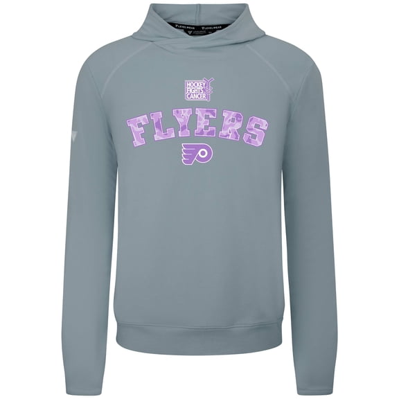 Men's Levelwear  Gray Philadelphia Flyers Hockey Fights Cancer Mandate Tri-Blend Hoodie