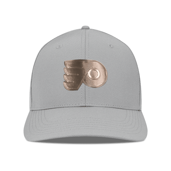 Men's Levelwear Gray Philadelphia Flyers Rise Copper Insignia Flex Hat