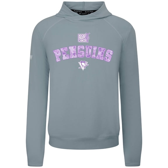 Men's Levelwear  Gray Pittsburgh Penguins Hockey Fights Cancer Mandate Tri-Blend Hoodie