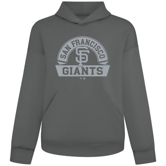 Men's Levelwear Gray San Francisco Giants Luxe Signature Banner Arch Tri-Blend Hoodie