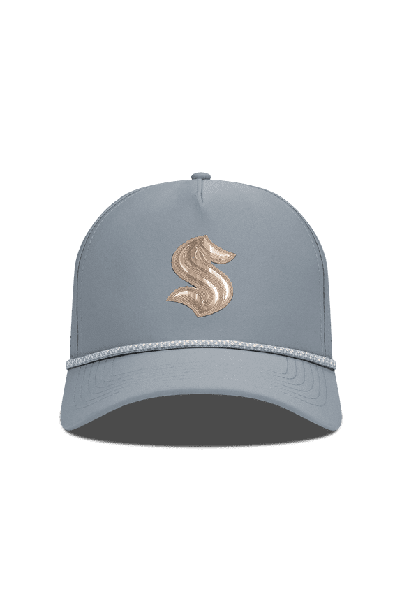 Men's Levelwear Gray Seattle Kraken Gordon Copper Insignia Vented Adjustable Hat