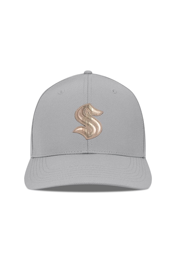 Men's Levelwear Gray Seattle Kraken Rise Copper Insignia Flex Hat