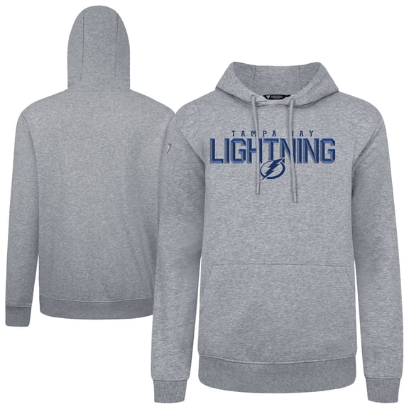 Men's Levelwear Gray Tampa Bay Lightning Podium Carve Pullover Hoodie