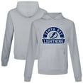 thumbnail image 1 of Men's Levelwear Gray Tampa Bay Lightning Relay Banner Arch Pullover Hoodie, 1 of 3
