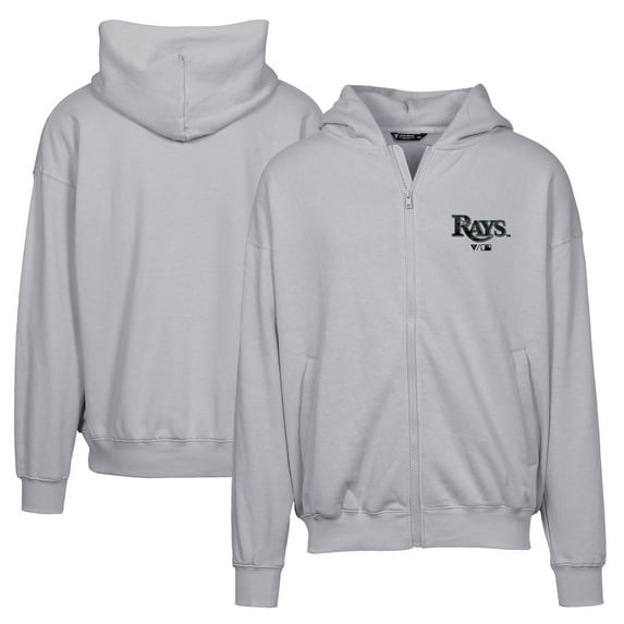 Men's Levelwear Gray Tampa Bay Rays Uphill Digital Camo Full-Zip Hoodie