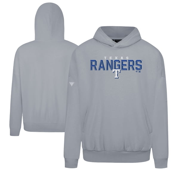 Men's Levelwear Gray Texas Rangers Contact Carve Hoodie