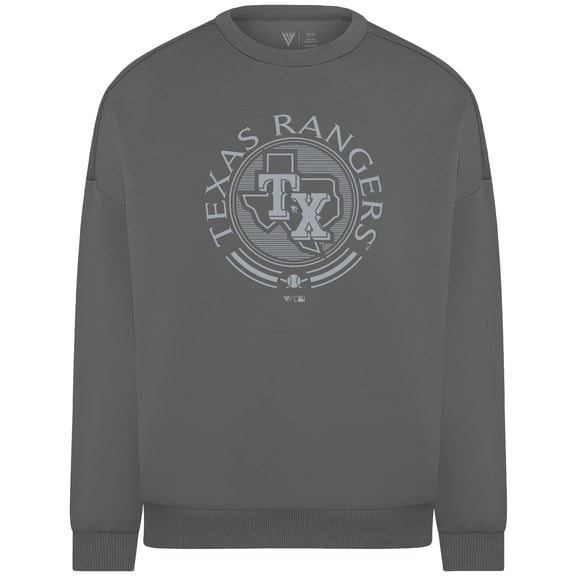 Men's Levelwear Gray Texas Rangers Luxe Signature Tri-Blend Grain Sweatshirt