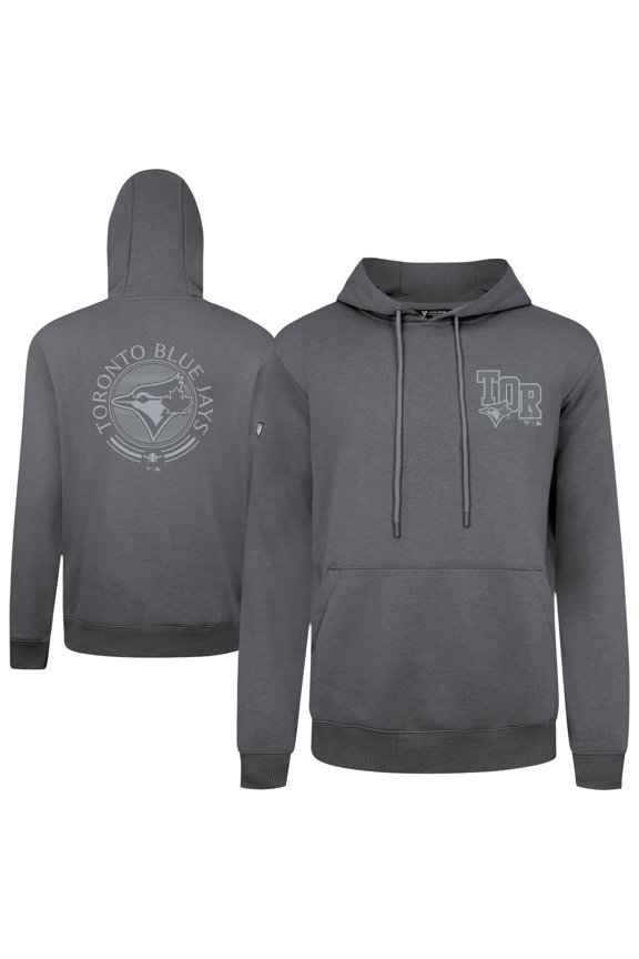 Men's Levelwear Gray Toronto Blue Jays Podium Valiant Hoodie
