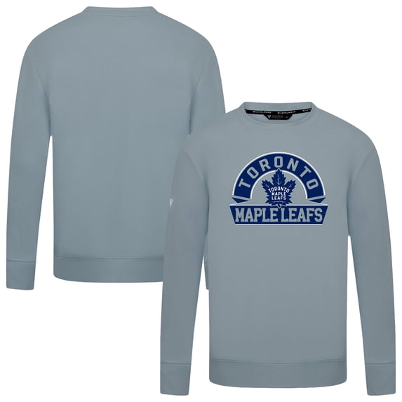 Men's Levelwear Gray Toronto Maple Leafs Mandate Banner Arch Pullover