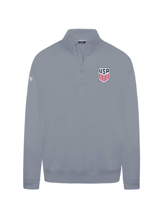 Men's Levelwear Gray USMNT Murray Quarter-Zip Sweatshirt