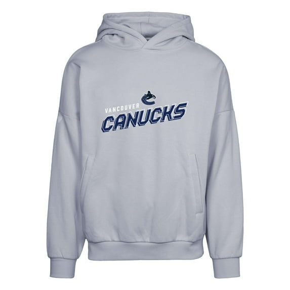 Men's Levelwear Gray Vancouver Canucks Contact Premier 2.0 Pullover Hoodie
