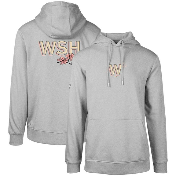 Men's Levelwear Gray Washington Nationals City Connect Podium Core 2.0 Pullover Hoodie