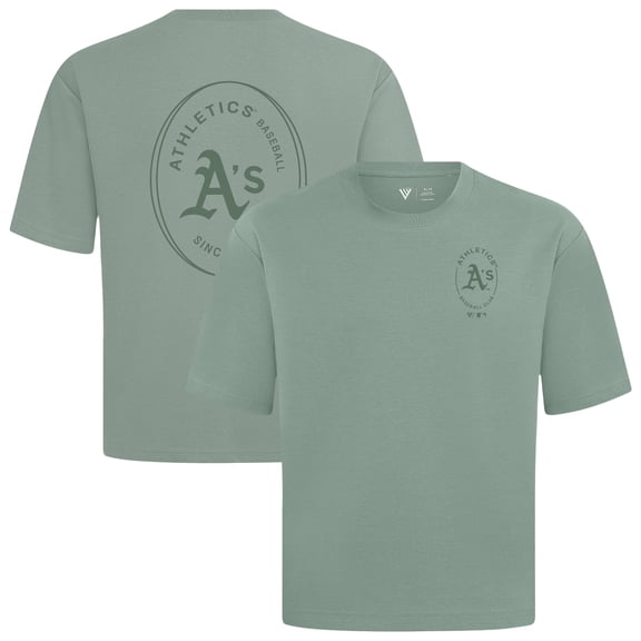 Men's Levelwear Green Athletics Signet Oversized Luxe Signature Knit T-Shirt