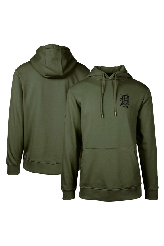 Men's Levelwear Green Detroit Tigers Podium Digital Camo Pullover Hoodie
