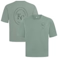 thumbnail image 1 of Men's Levelwear Green Kansas City Royals Signet Oversized Luxe Signature Knit T-Shirt, 1 of 3