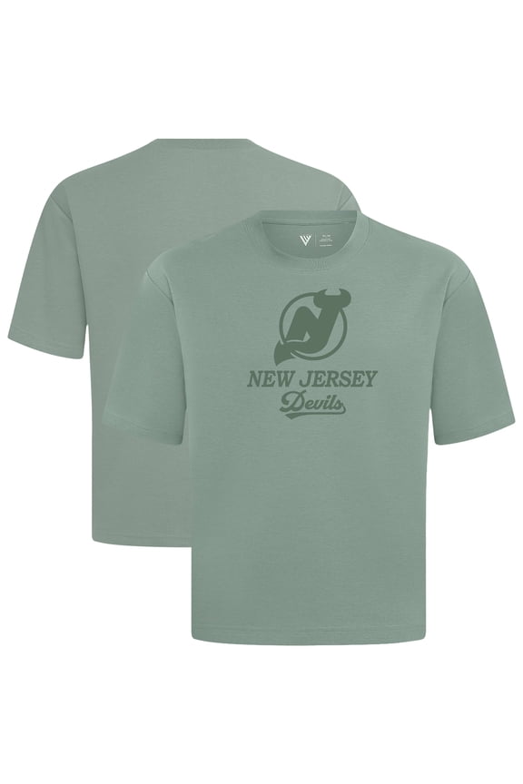 Men's Levelwear  Green New Jersey Devils Shadow Surge Luxe Signature Knit T-Shirt