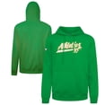 thumbnail image 1 of Men's-Levelwear  Green Oakland Athletics Podium Fleece Pullover Hoodie, 1 of 3