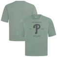 thumbnail image 1 of Men's Levelwear Green Philadelphia Phillies Crossway Oversized Luxe Signature Knit T-Shirt, 1 of 3