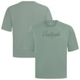 thumbnail image 1 of Men's Levelwear Green St. Louis Cardinals Ethereal Oversized Luxe Signature Knit T-Shirt, 1 of 3