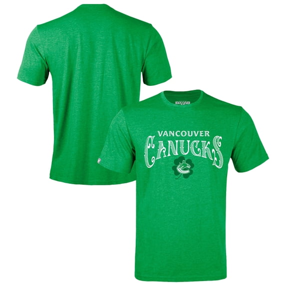 Men's Levelwear Green Vancouver Canucks St. Patrick's Day Richmond T-Shirt