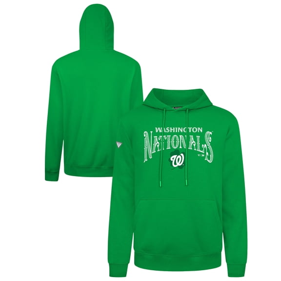 Men's Levelwear Green Washington Nationals St. Patrick's Day Podium Hoodie