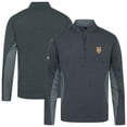 thumbnail image 1 of Men's Levelwear Heather Black New York Mets Waffle Insignia 2.0 Quarter-Zip Pullover, 1 of 3