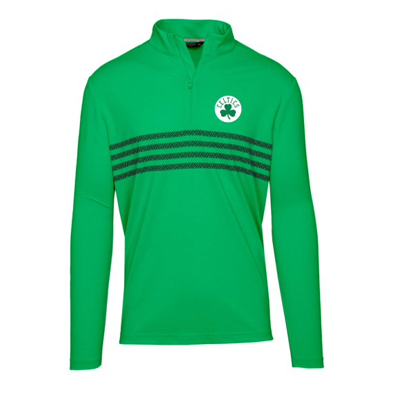 Men's Levelwear Kelly Green Boston Celtics Asher Insignia Core Quarter-Zip Pullover Top