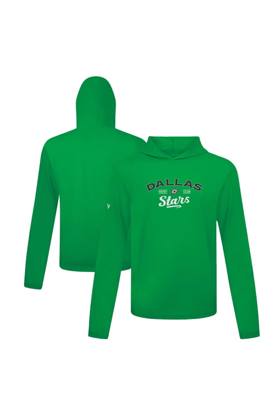 Men's Levelwear Kelly Green Dallas Stars Anthem Ice Wall Pullover Hoodie