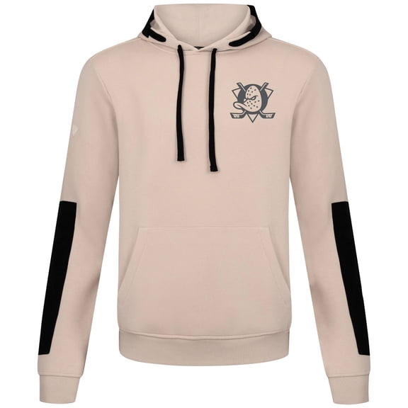 Men's Levelwear  Khaki Anaheim Ducks Bombay Response Pullover Hoodie