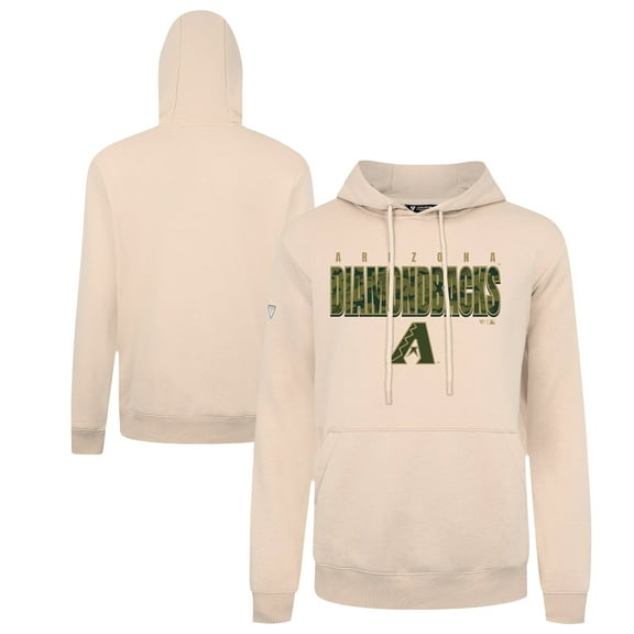 Men's Levelwear  Khaki Arizona Diamondbacks Podium Protect Pullover Hoodie