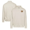 thumbnail image 1 of Men's Levelwear Khaki Chicago Cubs Murray Core Logo Quarter-Zip Pullover Top, 1 of 3