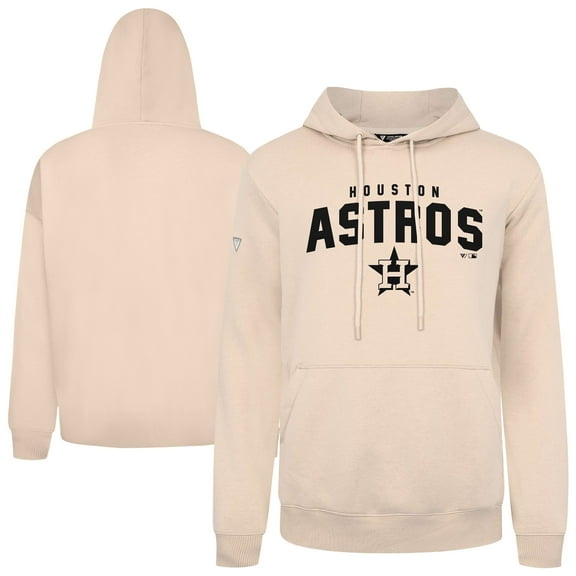 Men's Levelwear Khaki Houston Astros Podium Team Arch Pullover Hoodie