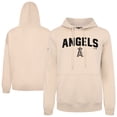 thumbnail image 1 of Men's Levelwear Khaki Los Angeles Angels Podium Team Arch Pullover Hoodie, 1 of 3