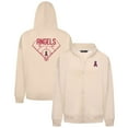 thumbnail image 1 of Men's Levelwear Khaki Los Angeles Angels Uphill Primary Full-Zip Hoodie, 1 of 3