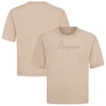 thumbnail image 1 of Men's Levelwear Khaki Milwaukee Brewers Ethereal Oversized Luxe Signature Knit T-Shirt, 1 of 3
