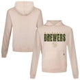 thumbnail image 1 of Men's Levelwear  Khaki Milwaukee Brewers Relay Protect Pullover Hoodie, 1 of 3
