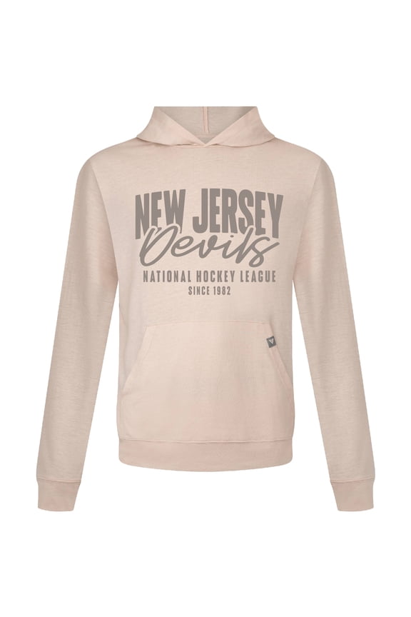 Men's Levelwear Khaki New Jersey Devils Relay Response Pullover Hoodie