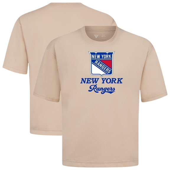 Men's Levelwear  Khaki New York Rangers Team Surge Luxe Signature Knit T-Shirt