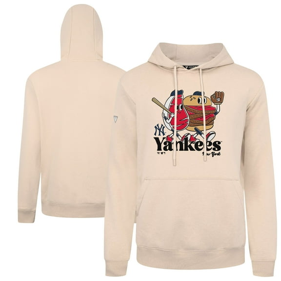 Men's-Levelwear  Khaki New York Yankees Podium Ballpark Food Pullover Hoodie