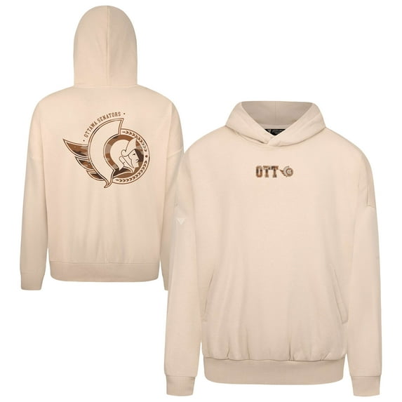 Men's-Levelwear Khaki Ottawa Senators Pullover Hoodie