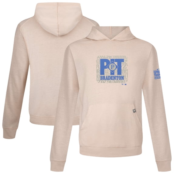 Men's Levelwear Khaki Pittsburgh Pirates 2025 Spring Training Relay Pullover Hoodie