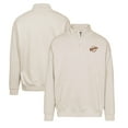 thumbnail image 1 of Men's Levelwear Khaki San Diego Padres Murray Core Logo Quarter-Zip Pullover Top, 1 of 3