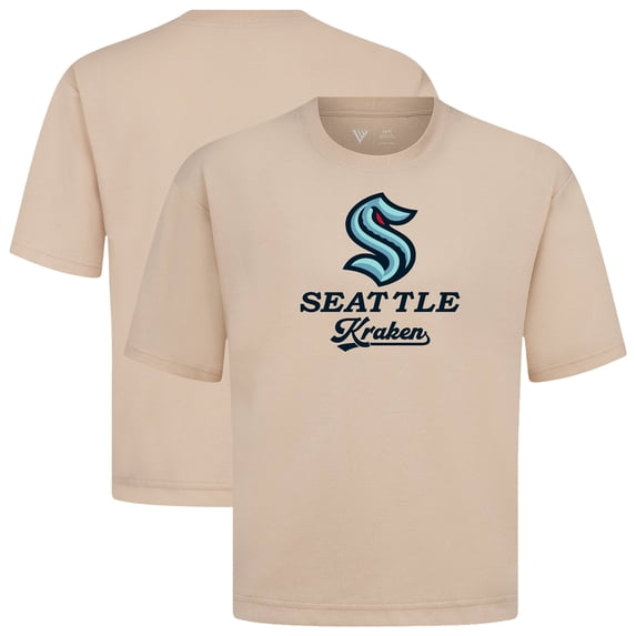 Men's Levelwear Khaki Seattle Kraken Team Surge Luxe Signature Knit T-Shirt