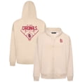 thumbnail image 1 of Men's Levelwear Khaki St. Louis Cardinals Uphill Primary Full-Zip Hoodie, 1 of 3