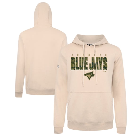 Men's Levelwear  Khaki Toronto Blue Jays Podium Protect Pullover Hoodie