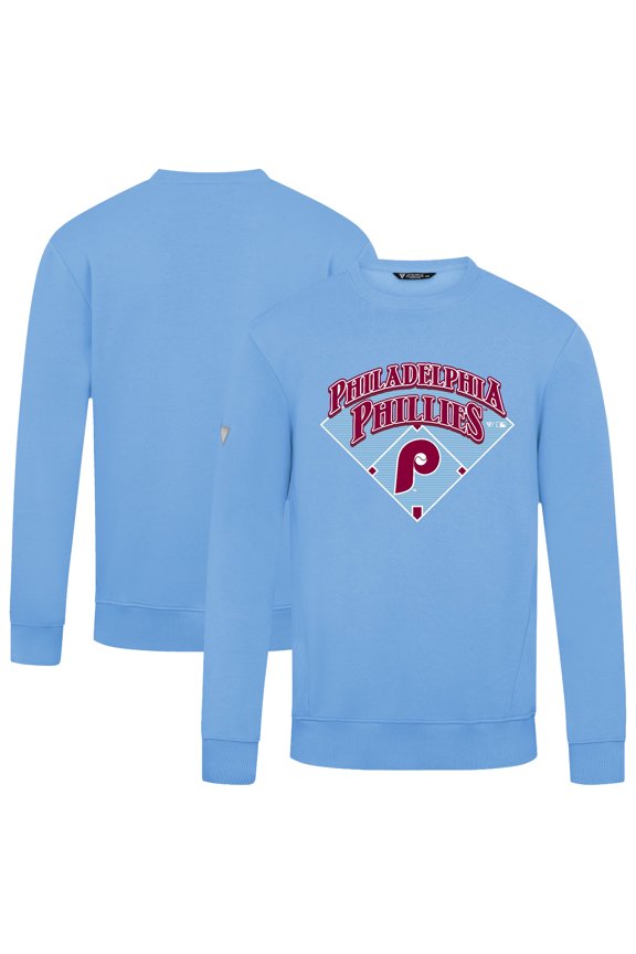 Men's Levelwear Light Blue Philadelphia Phillies Phantastic Zane Pullover Sweatshirt