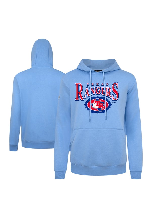 Men's Levelwear Light Blue Texas Rangers Lone Star Podium Pullover Hoodie